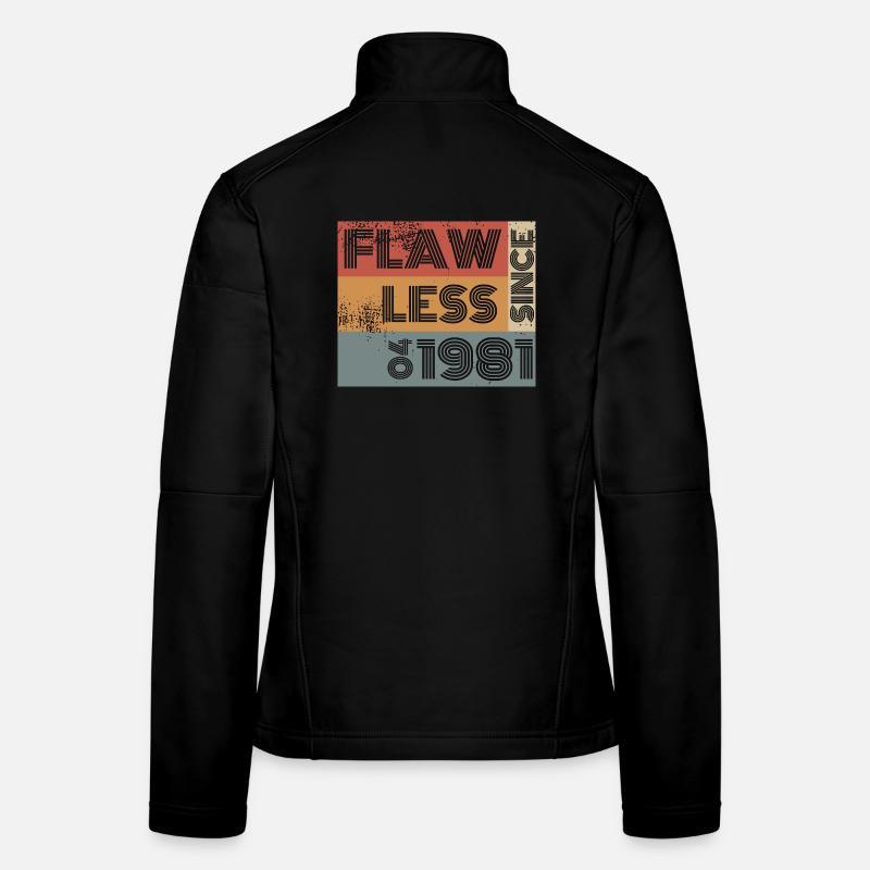 45e anniversaire Parfait depuis 04/1981 Veste en tissu softshell Femme