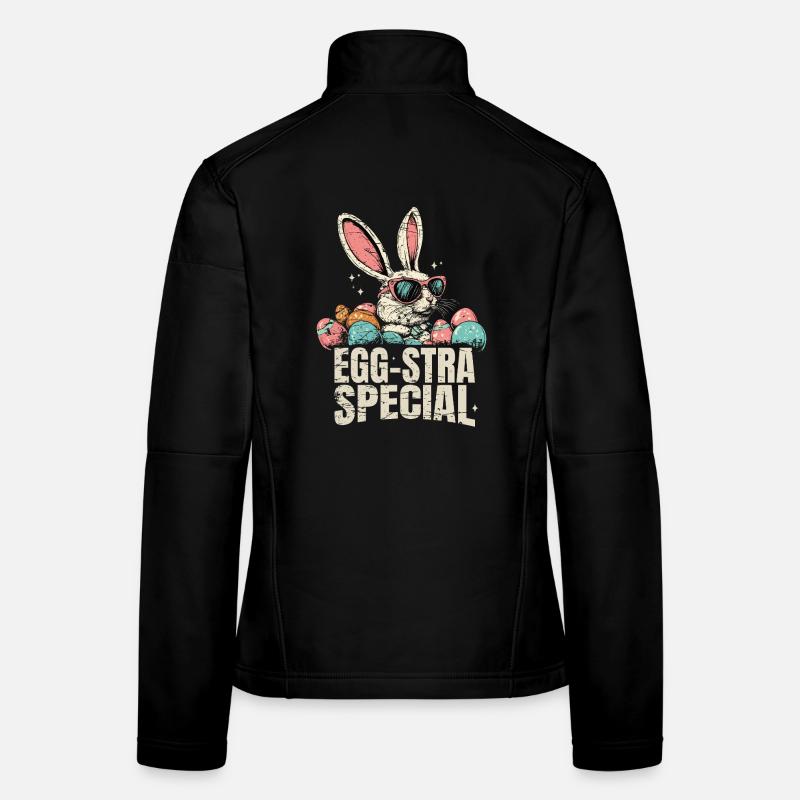 Eggsta Special Retro Bunny Easter Veste en tissu softshell Femme