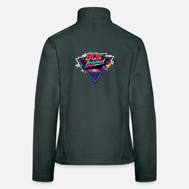 80s Legend Neon Retro Frauen Softshelljacke