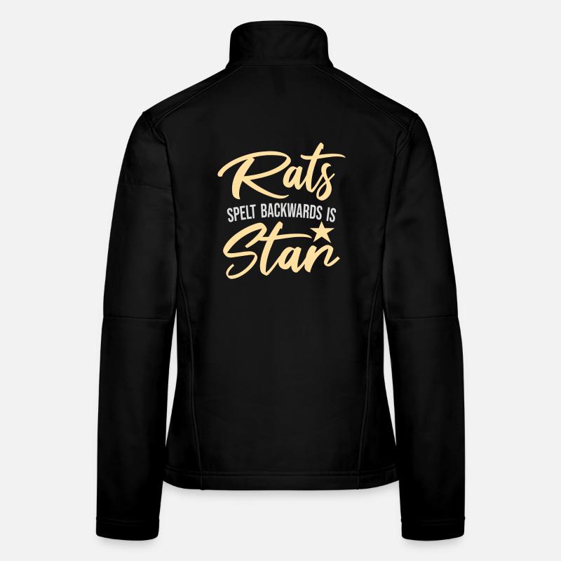 Rats Orthographié à l’envers est Star Lustiger Ratte Spruch Veste en tissu softshell Femme