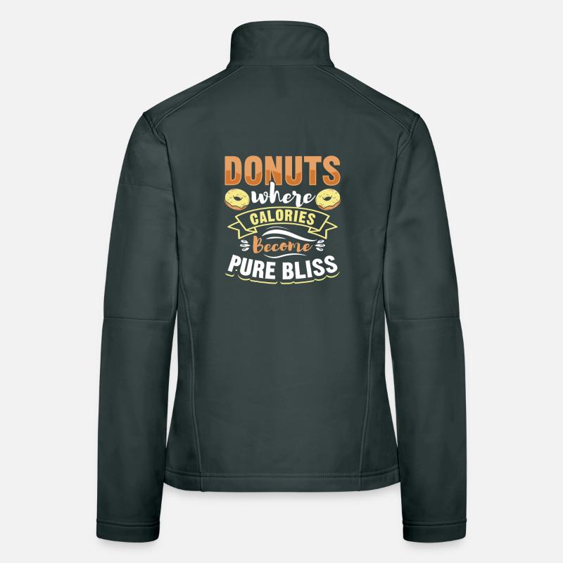Restauration rapide en donuts Veste en tissu softshell Femme