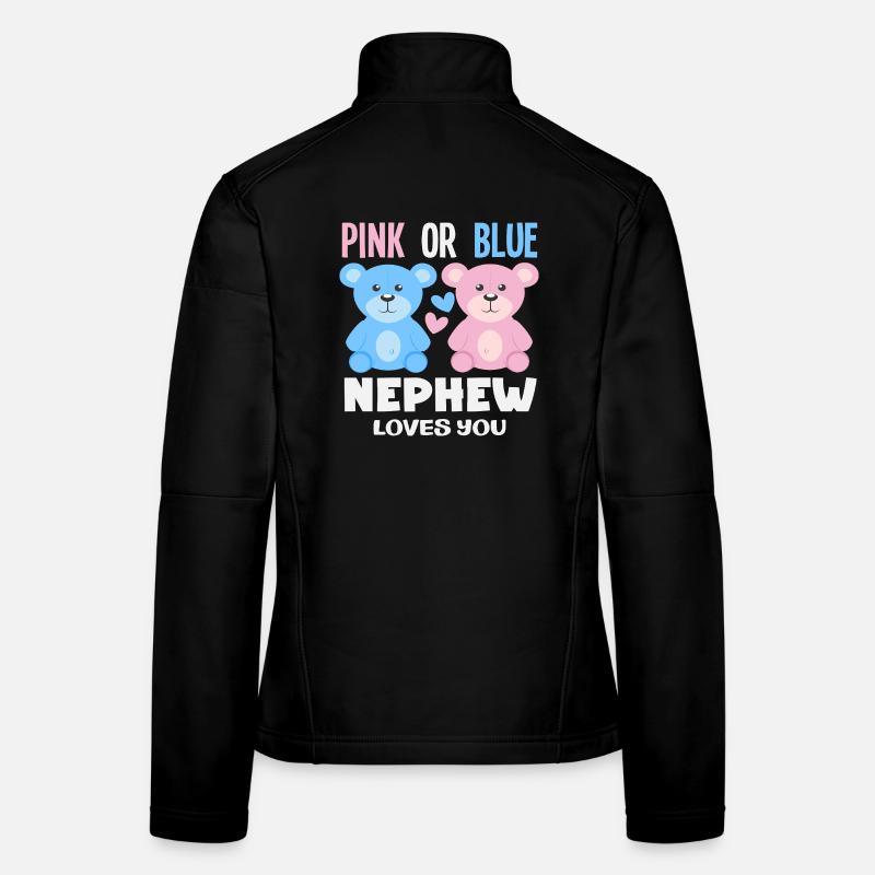 Pink Oder Blau Neffe Liebt Dich Frauen Softshelljacke