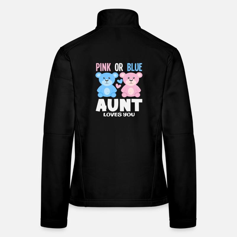 Pink Oder Blau Tante Liebt Dich Frauen Softshelljacke