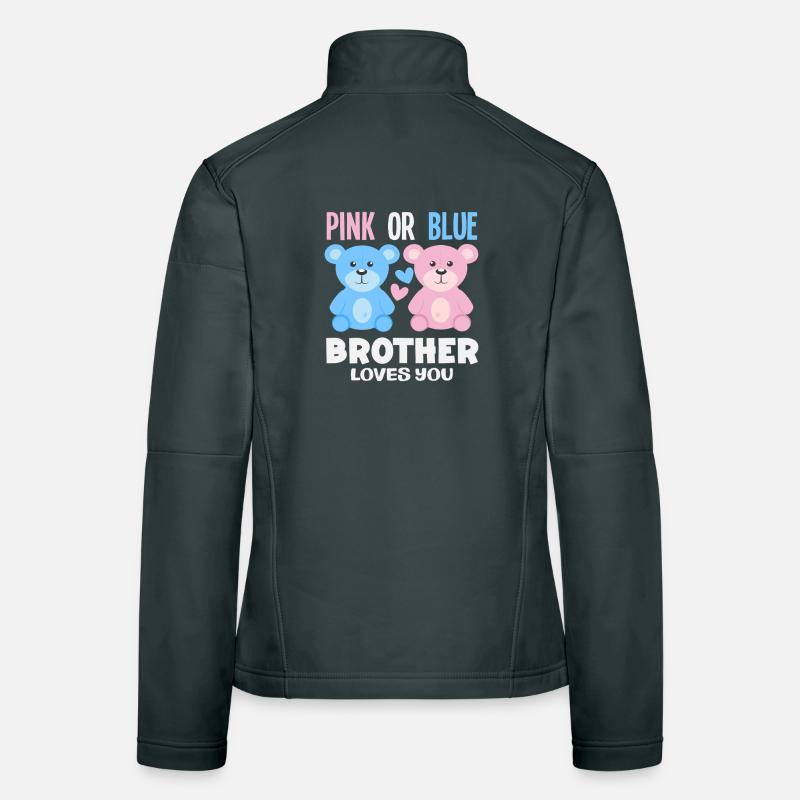 Pink Oder Blau Bruder Liebt Dich Frauen Softshelljacke