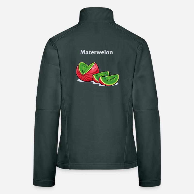 Conception drôle de mème de Materwelon avec humour absurde Veste en tissu softshell Femme