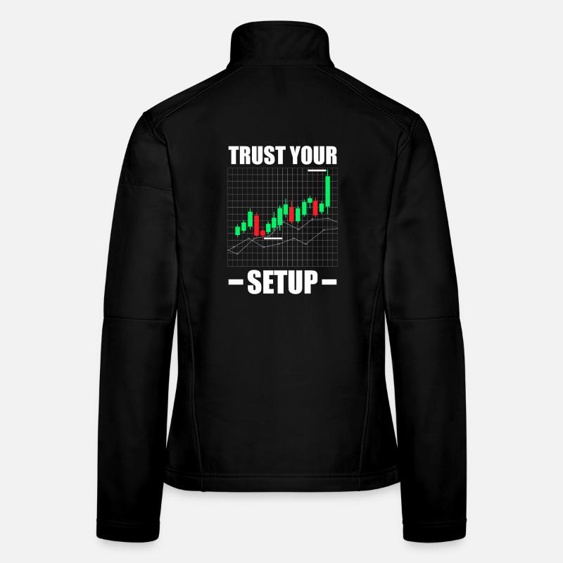 Faites confiance à votre opérateur de la Bourse en configuration Veste en tissu softshell Femme