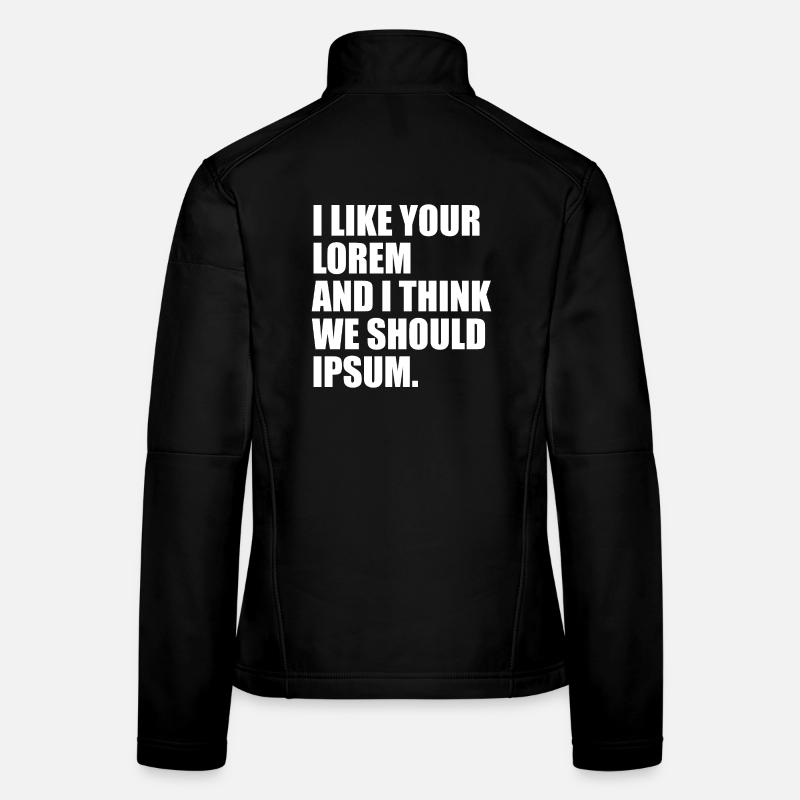 Un humour parfait pour les graphistes, les webdesigners Veste en tissu softshell Femme