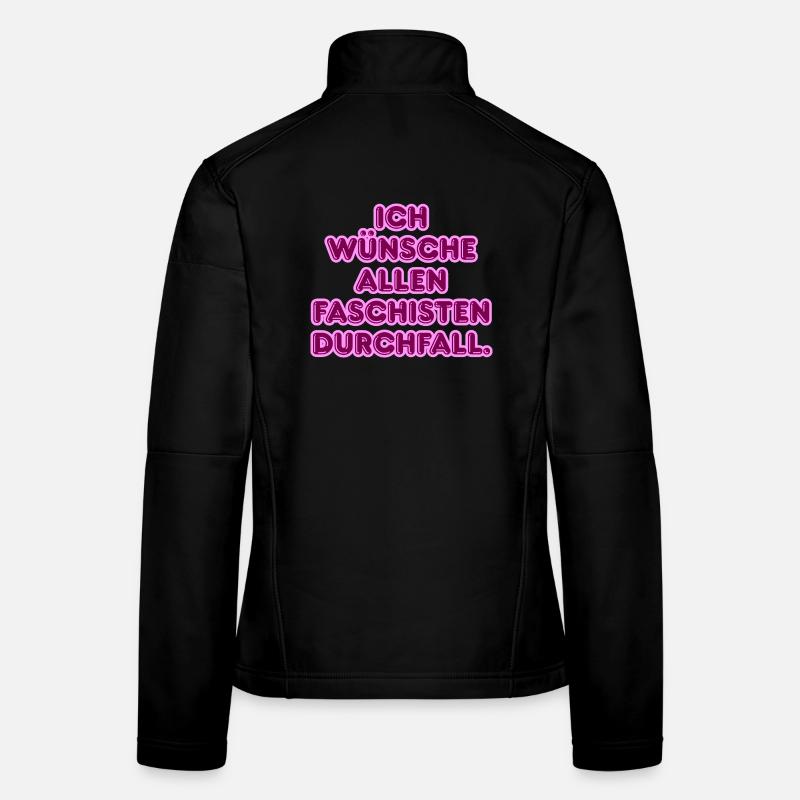 Gegen Faschisten Pink Protest Frauen Softshelljacke