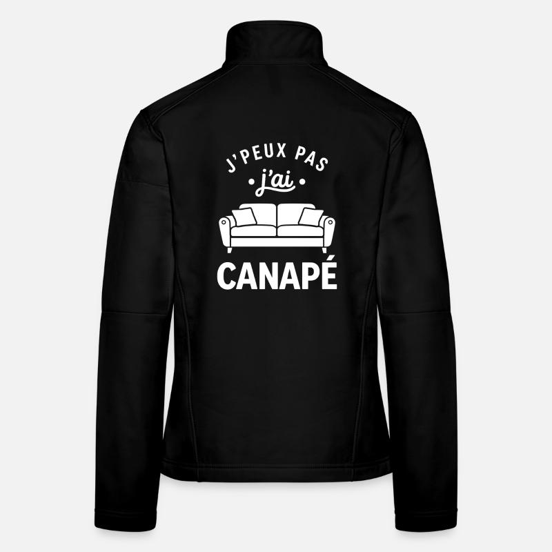 canapé Veste en tissu softshell Femme