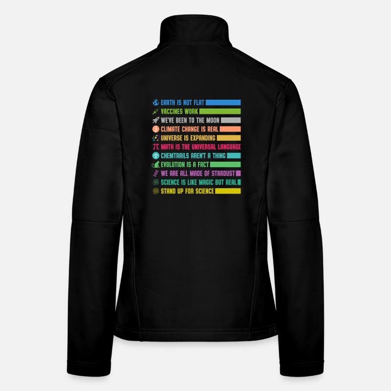 Colorful Science Statements Women's Softshell Jacket