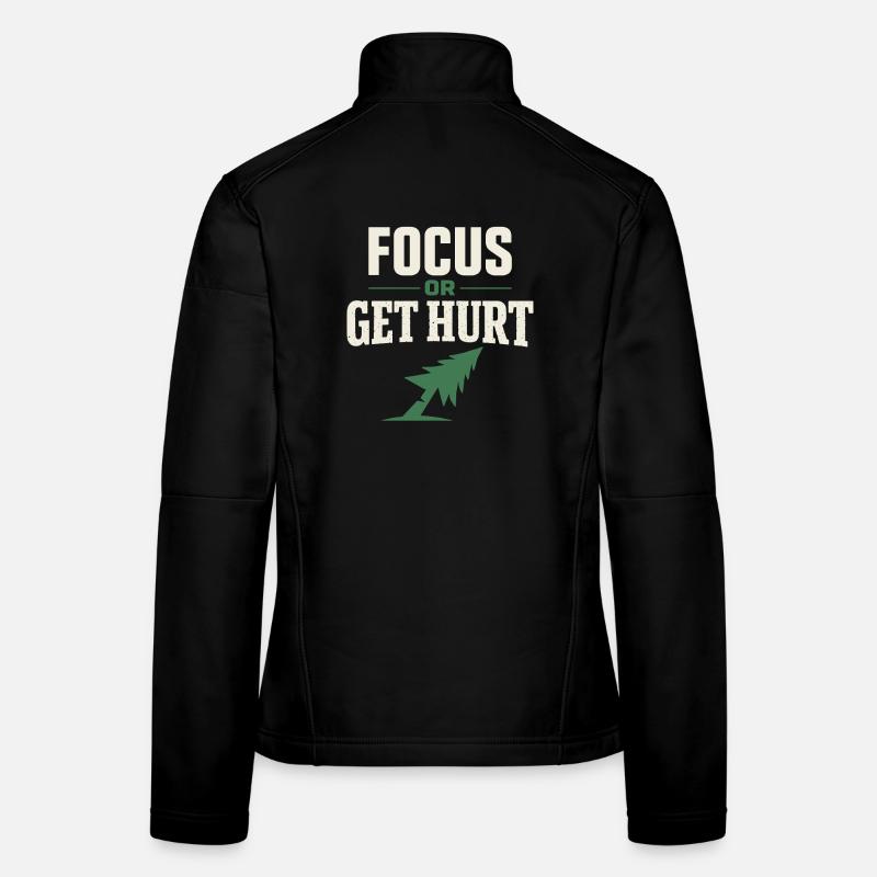 lumberjack therapy, logger therapy humor, Women's Softshell Jacket