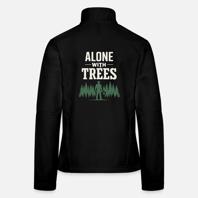 lumberjack therapy, logger therapy humor, Women's Softshell Jacket