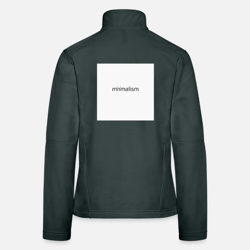 Typographie minimaliste – Conception d’affiche propre Veste en tissu softshell Femme