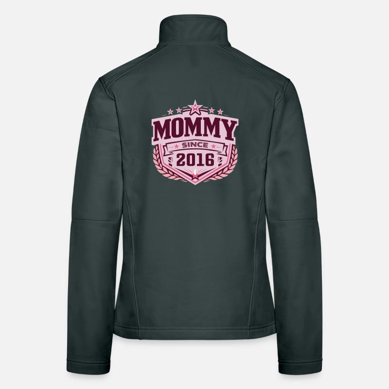 Mama seit 2016 – Stolze neue Mama Design Frauen Softshelljacke