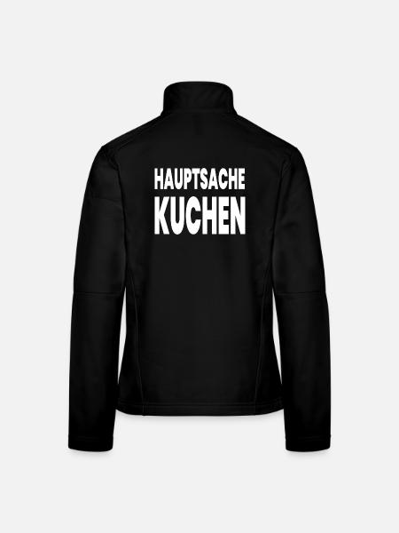 Kuchen - Frauen Softshelljacke - Schwarz - Hinten
