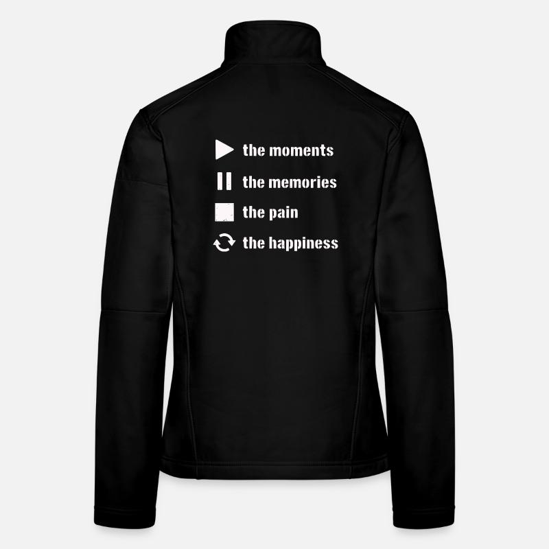 Achtsamkeit, Momente, Erinnerungen, Glück Frauen Softshelljacke