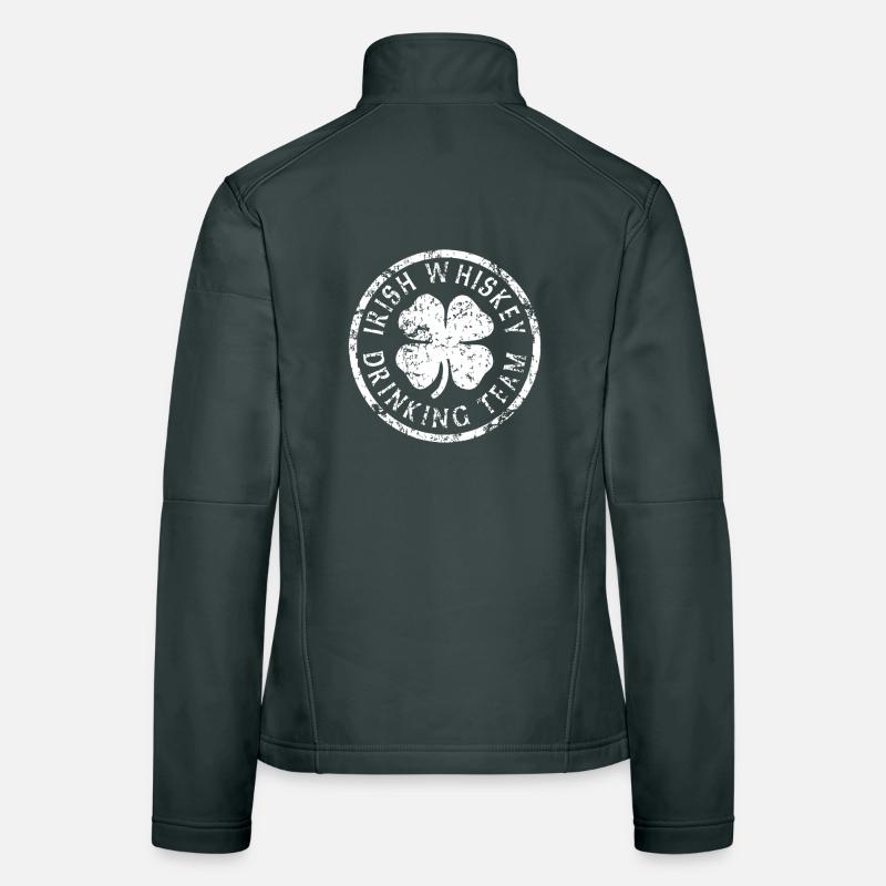 Shamrock Whiskey Tea Graphic Women's Softshell Jacket