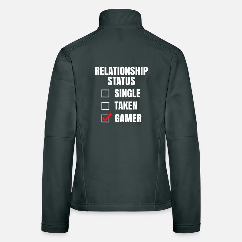 Relationship Status: Gamer Women's Softshell Jacket