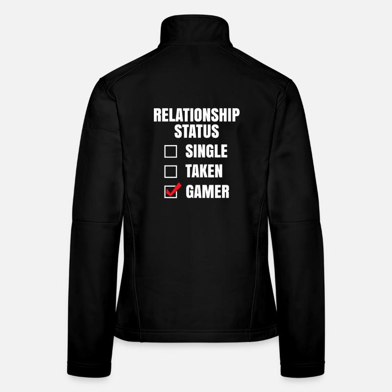 Relationship Status: Gamer Women's Softshell Jacket