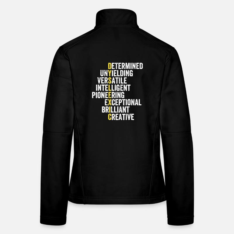 Pile d’adjectifs d’accent jaune Veste en tissu softshell Femme