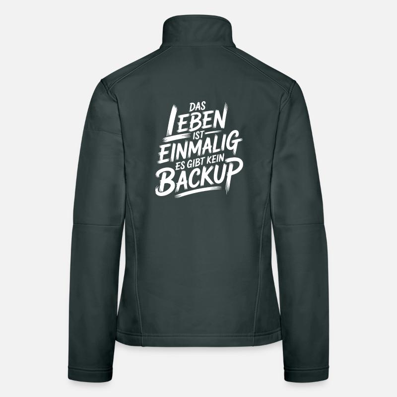 Leben ohne Backup Frauen Softshelljacke