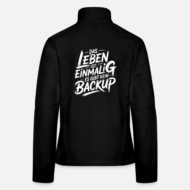 Leben ohne Backup Frauen Softshelljacke