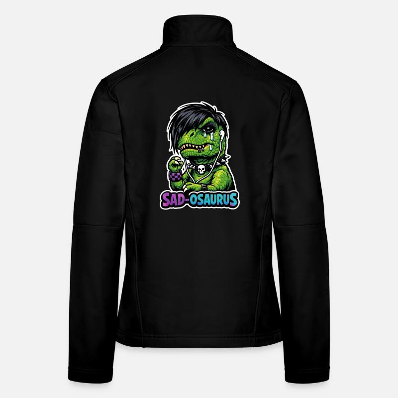 Emo-dinosaurier, Trauriger Dino, Emotionaler Frauen Softshelljacke