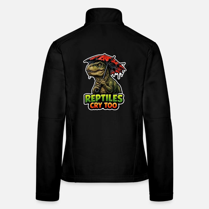 Dinosaure emo, Dino triste, Émotif Veste en tissu softshell Femme