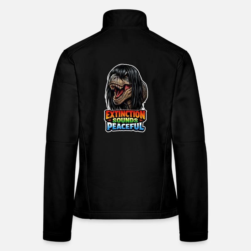 Dinosaure emo, Dino triste, Émotif Veste en tissu softshell Femme