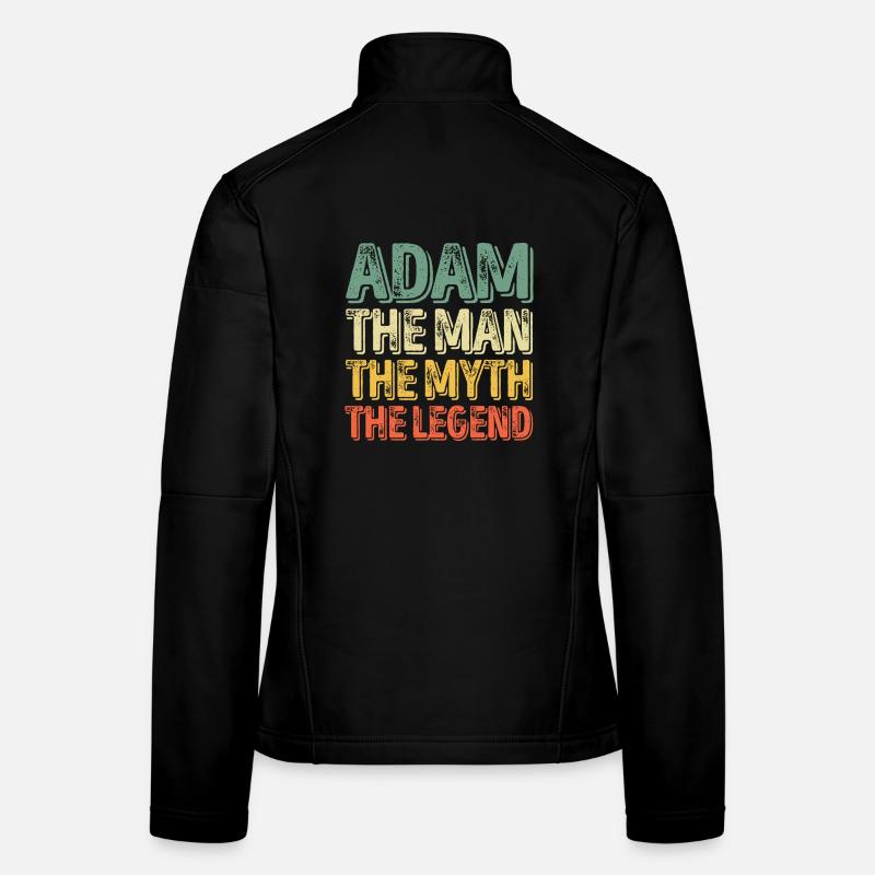 Adam: Der Mann, der Mythos, die Legende - Frauen Softshelljacke - Schwarz