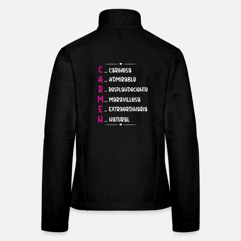 Carmen Name Acrostic Women's Softshell Jacket