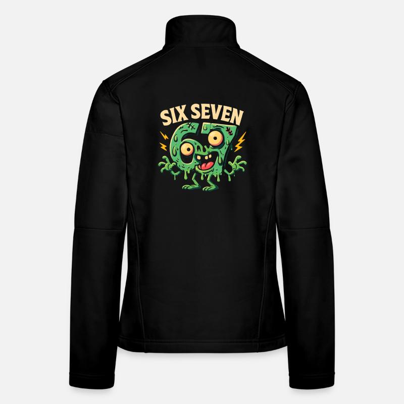 Six Seven 67 Zombie Horror Humor Italian Brainrot Frauen Softshelljacke