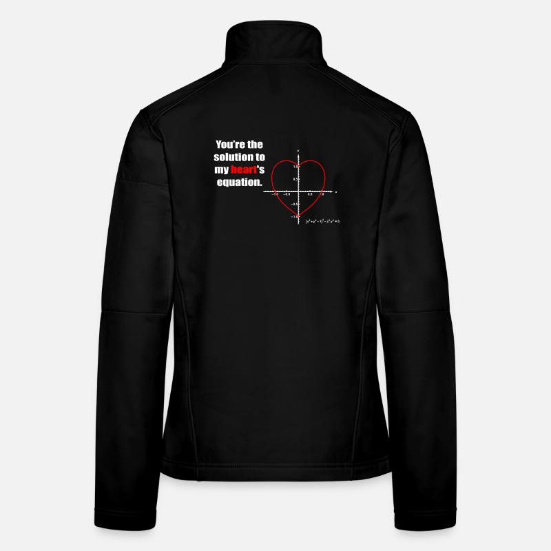 Heart Equation on Graph Women's Softshell Jacket