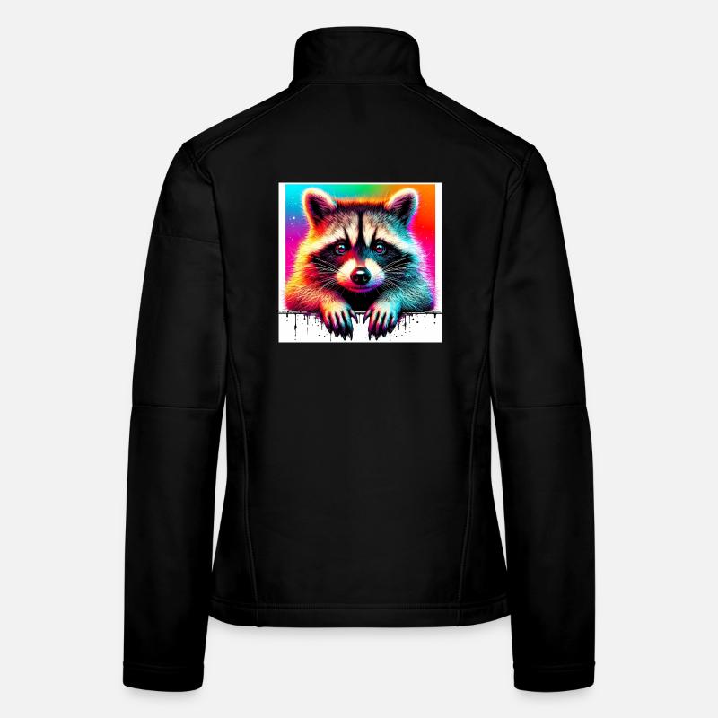 Waschbär Frauen Softshelljacke