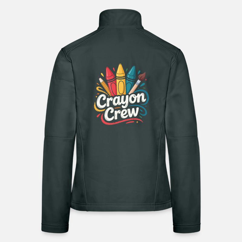 Crayon Crew Color Explosion Women's Softshell Jacket