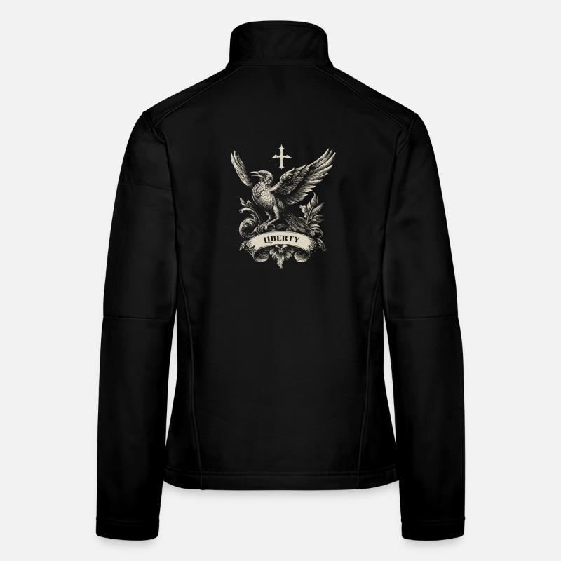 Emblème Liberty Eagle Vintage Veste en tissu softshell Femme