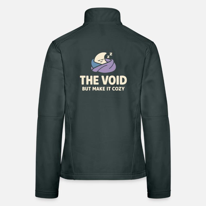 Existential humor, nihilism, humor, Women's Softshell Jacket