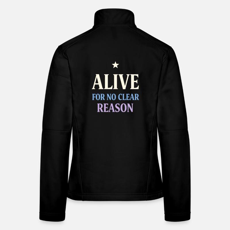 Existential humor, nihilism, humor, Women's Softshell Jacket
