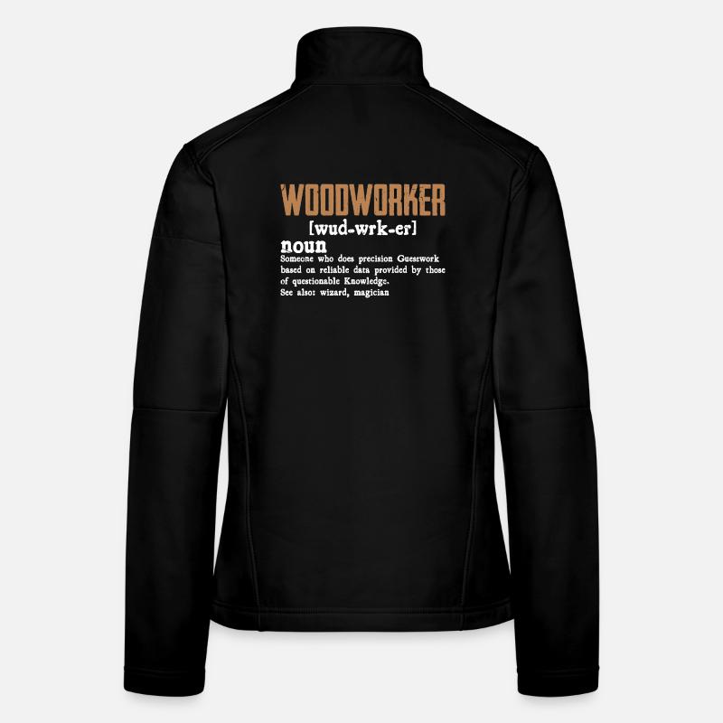 Conception d’une faute de frappe rustique pour menuisier Veste en tissu softshell Femme