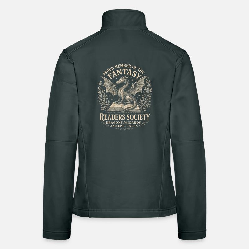 Dragon Reader Society Logo Women's Softshell Jacket
