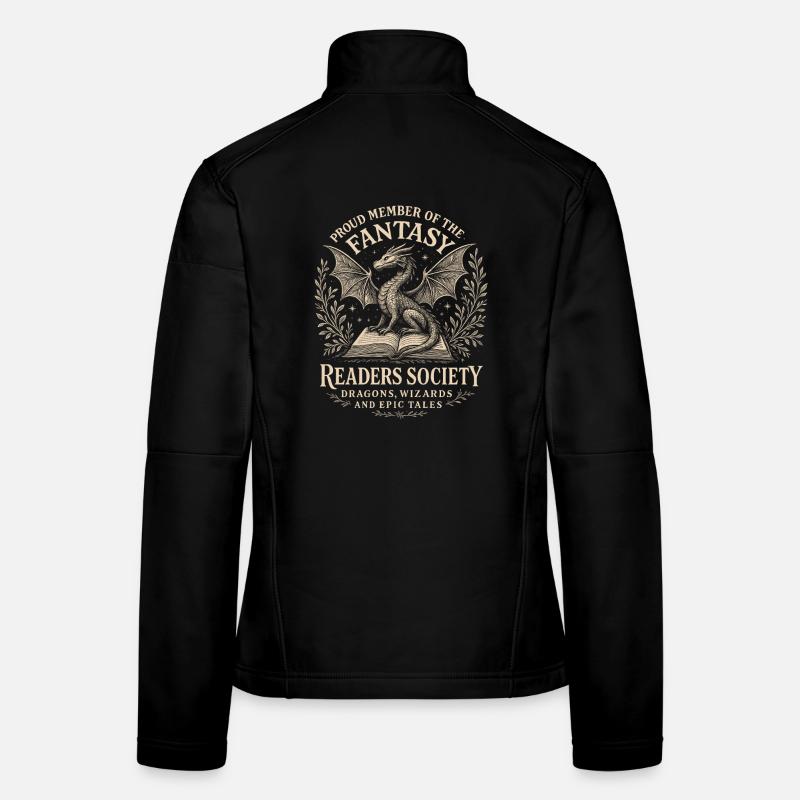 Dragon Reader Society Logo Veste en tissu softshell Femme