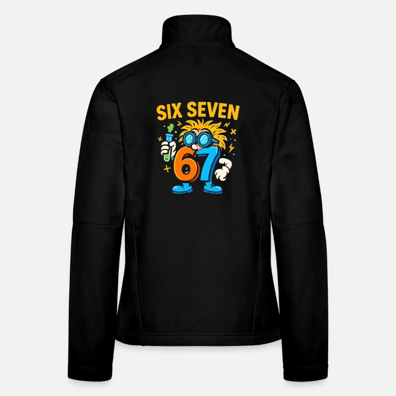 Six Seven 67 Wissenschaft Humor Nerd Geschenkidee Frauen Softshelljacke