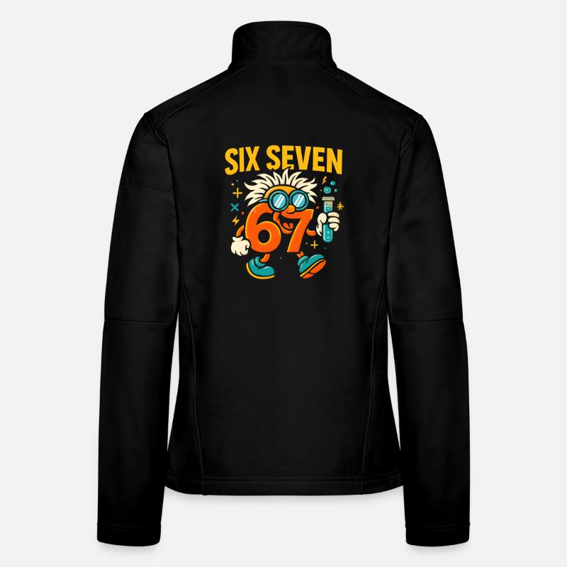 Six Seven 67 Science Humor Nerd Gift Idea Women's Softshell Jacket