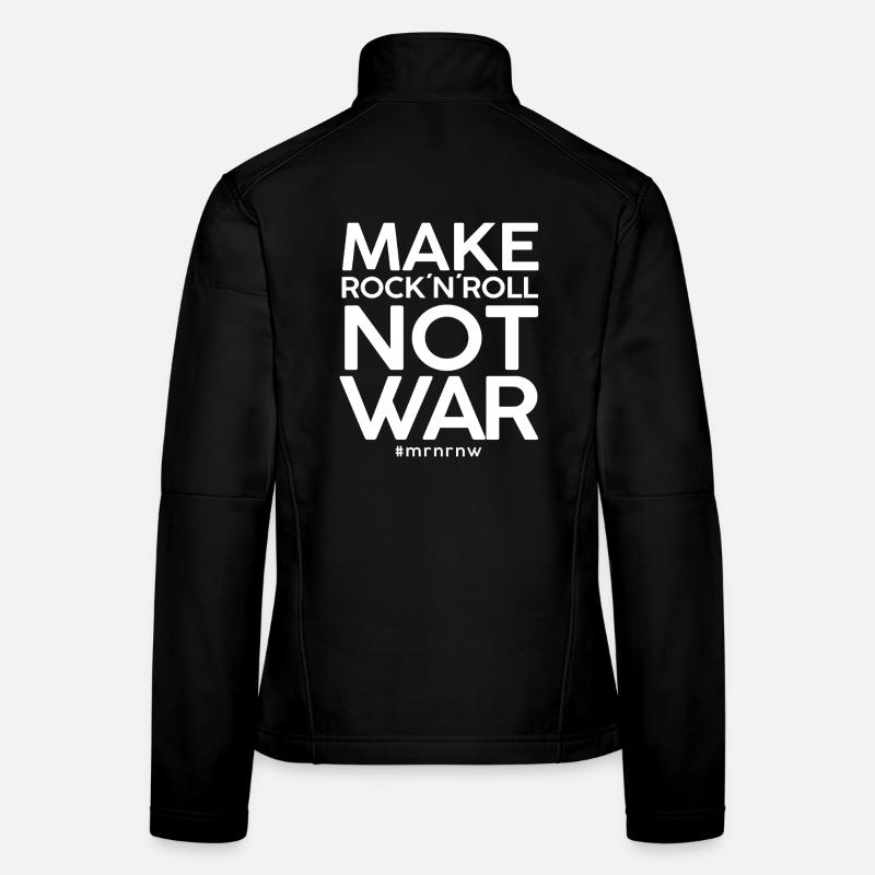 MAKE ROCK´N´ROLL NOT WAR Classic 2014-Version Frauen Softshelljacke