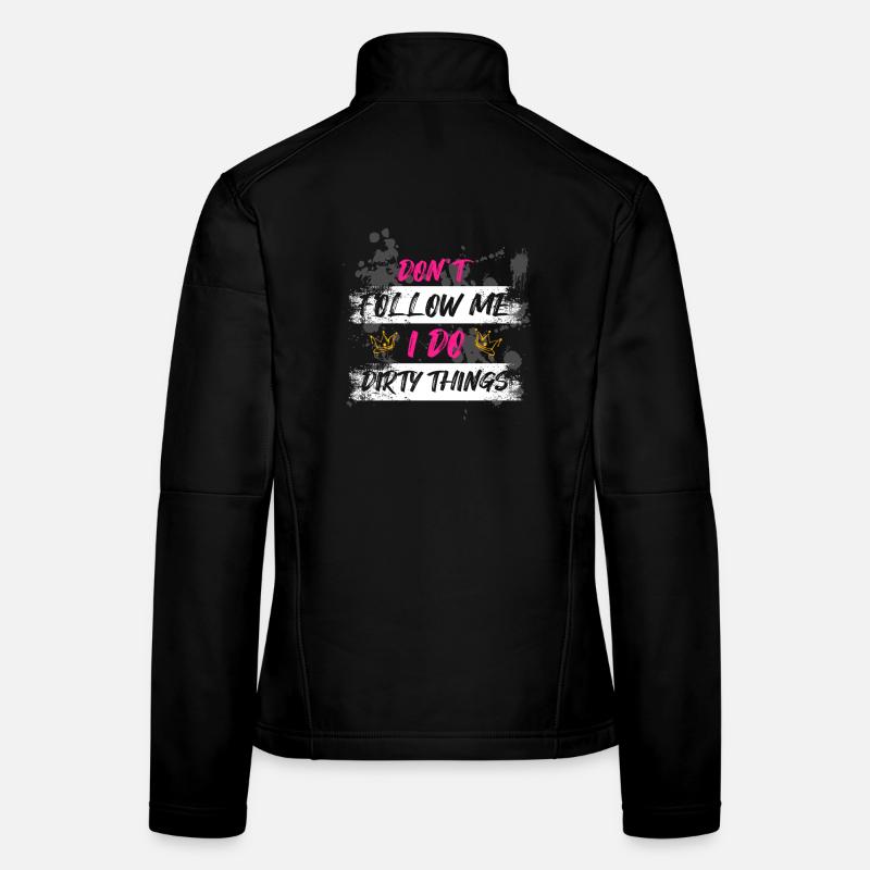 Courses de boue Schlammlauf Dirty Run Dirty Things Veste en tissu softshell Femme
