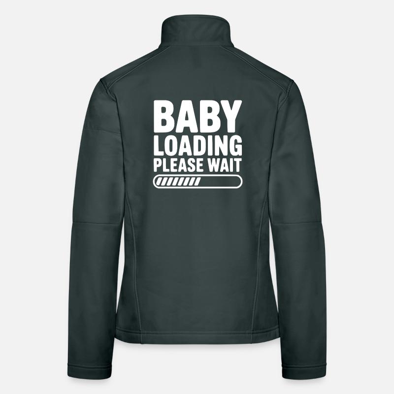 Baby Loading Please Wait Women's Softshell Jacket
