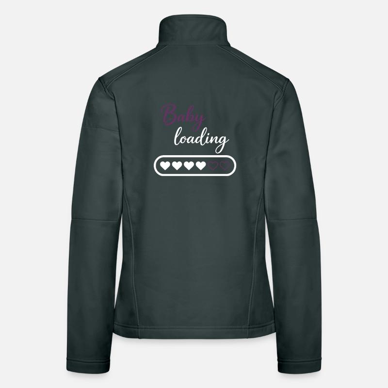 Baby Loading Heart Progress Women's Softshell Jacket