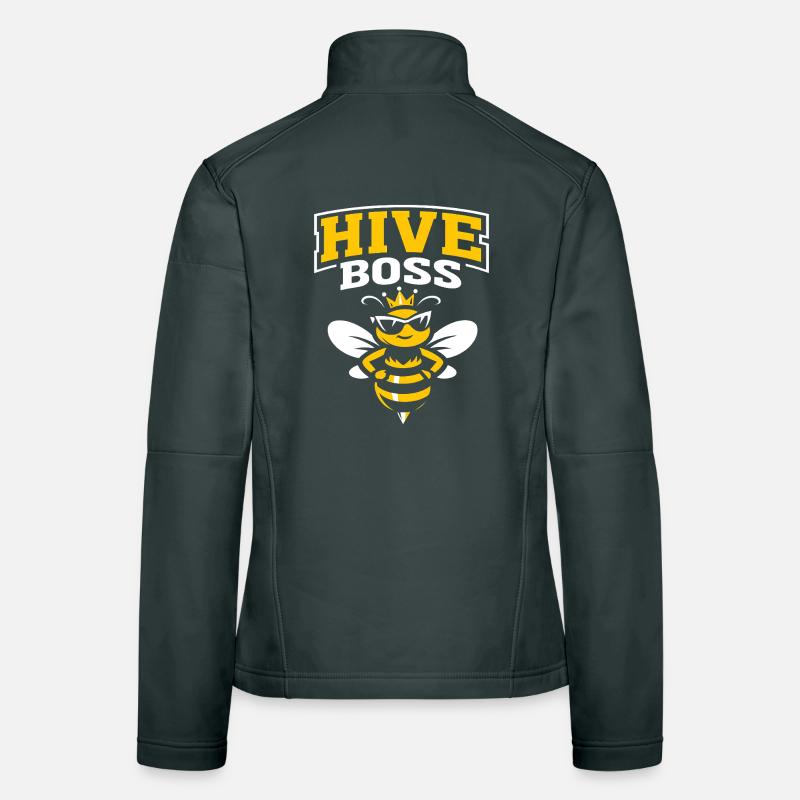 Funny Bee Beekeeper King Women's Softshell Jacket
