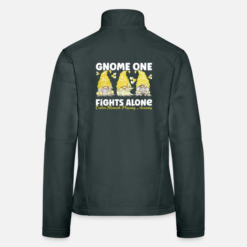 Gnome One Fights Carbon Monoxide Poisoning Alone Women's Softshell Jacket