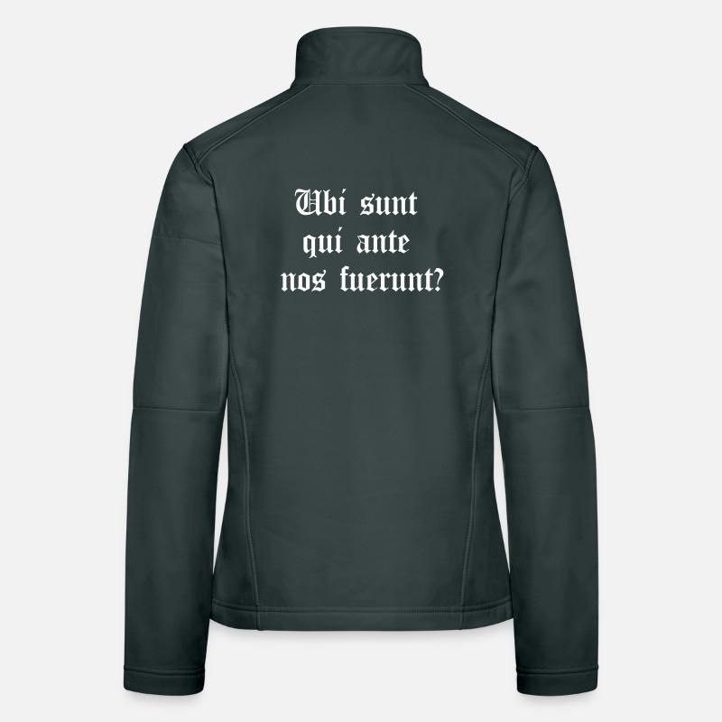Latin Gothic Phrase Tee Women's Softshell Jacket